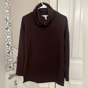 SPANX AirEssentials Cowl Neck Tunic in Truffle Brown, Size S….Worn twice!